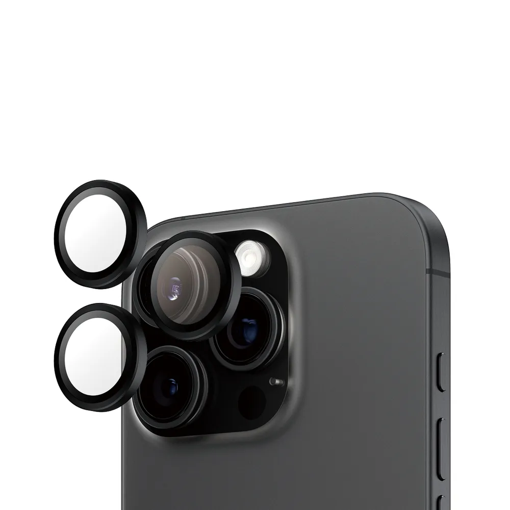 PanzerGlass Hoops Schwarz Kameraschutz iPhone 16 Pro | 16 Pro Max