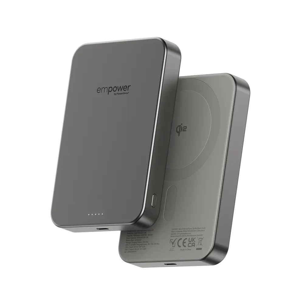 PanzerGlass Powerbank, 10000mAh, Titanium Smartphone-Ladegerät