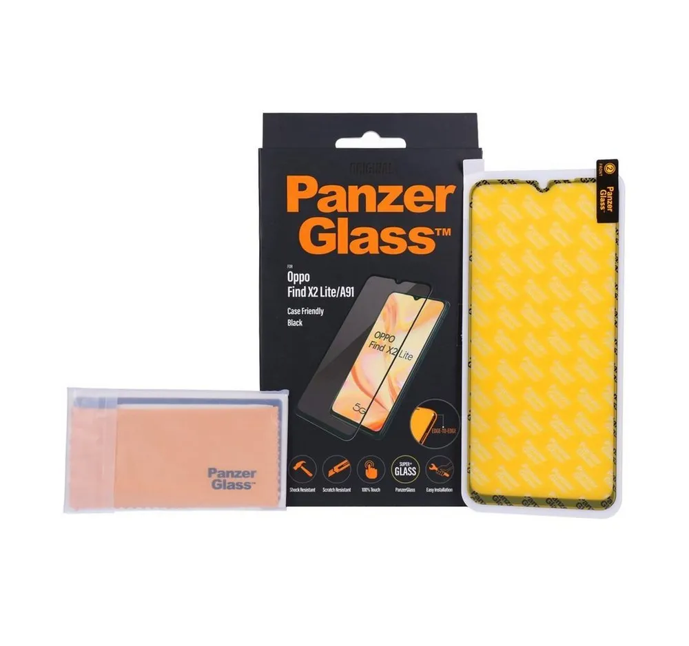 PanzerGlass Schutzfolie Oppo Find X2 Lite / A91 E2E Black