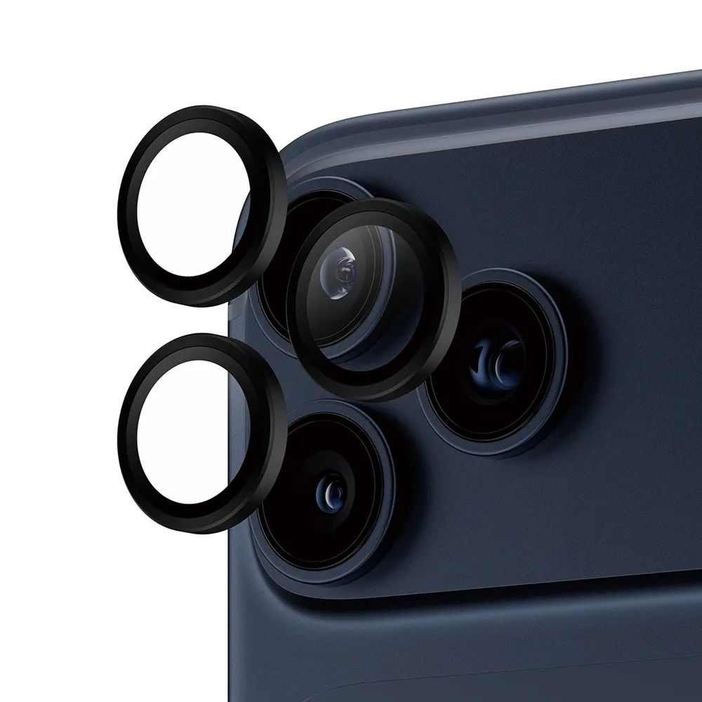 PanzerGlass Hoops Kameraprotector für iPhone 17 Pro/Max und 16 Pro/Max Schwarz