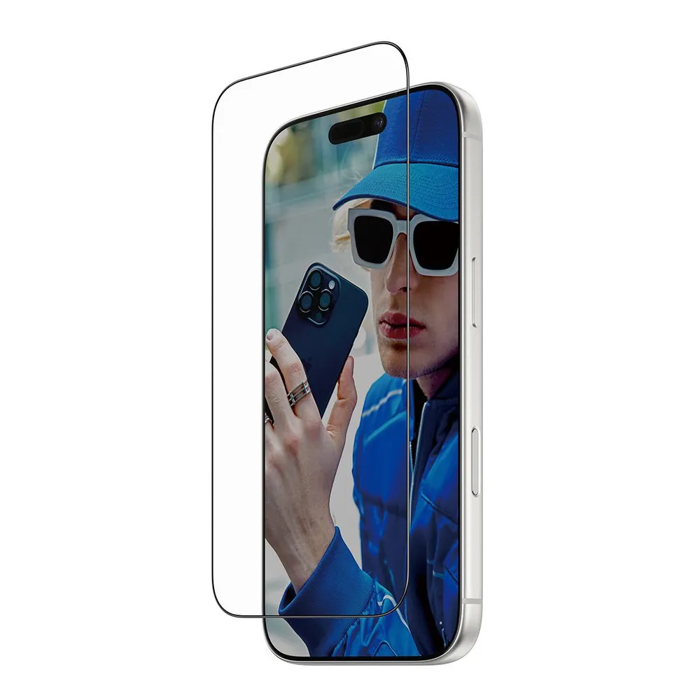 Displayschutz mit schwarzem Rahmen für iPhone 17 Pro, Ultra-Wide Fit mit EasyAligner