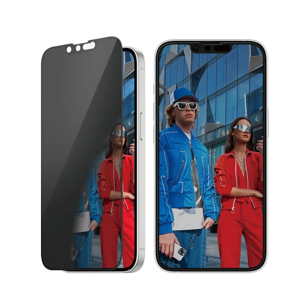 Privacy Displayschutz iPhone 16e | 14 | 13 | 13 Pro | Ultra-Wide Fit m. Aligner