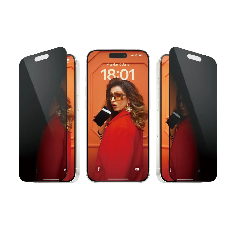 Privacy Screen Protector iPhone 15 Pro | Ultra-Wide Fit w. EasyAligner (2810)