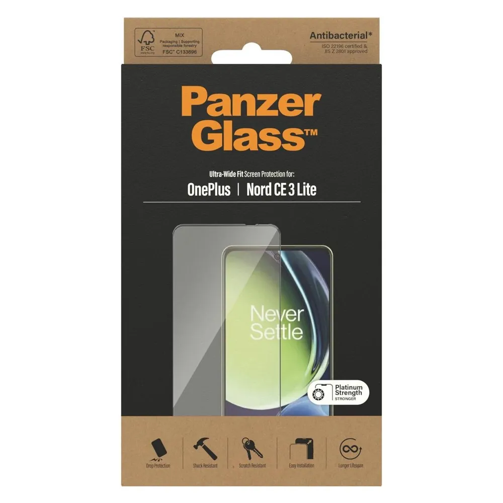 PanzerGlass GehÃ¤rtetes Glass Edge To Edge Displayschutzfolie OnePlus Nord Ce 3 Lite