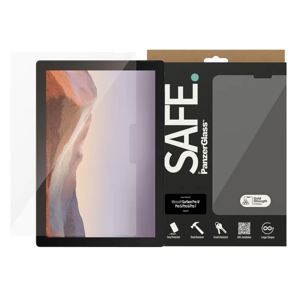 PanzerGlass Tablet-Schutzfolie Case Friendly Surface Pro 4/5/6/7