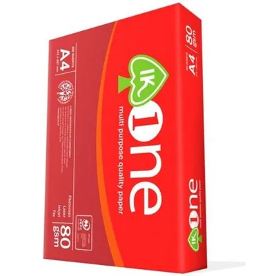 Papier für Drucker IK ONE A4 80g Karton 5 Packungen