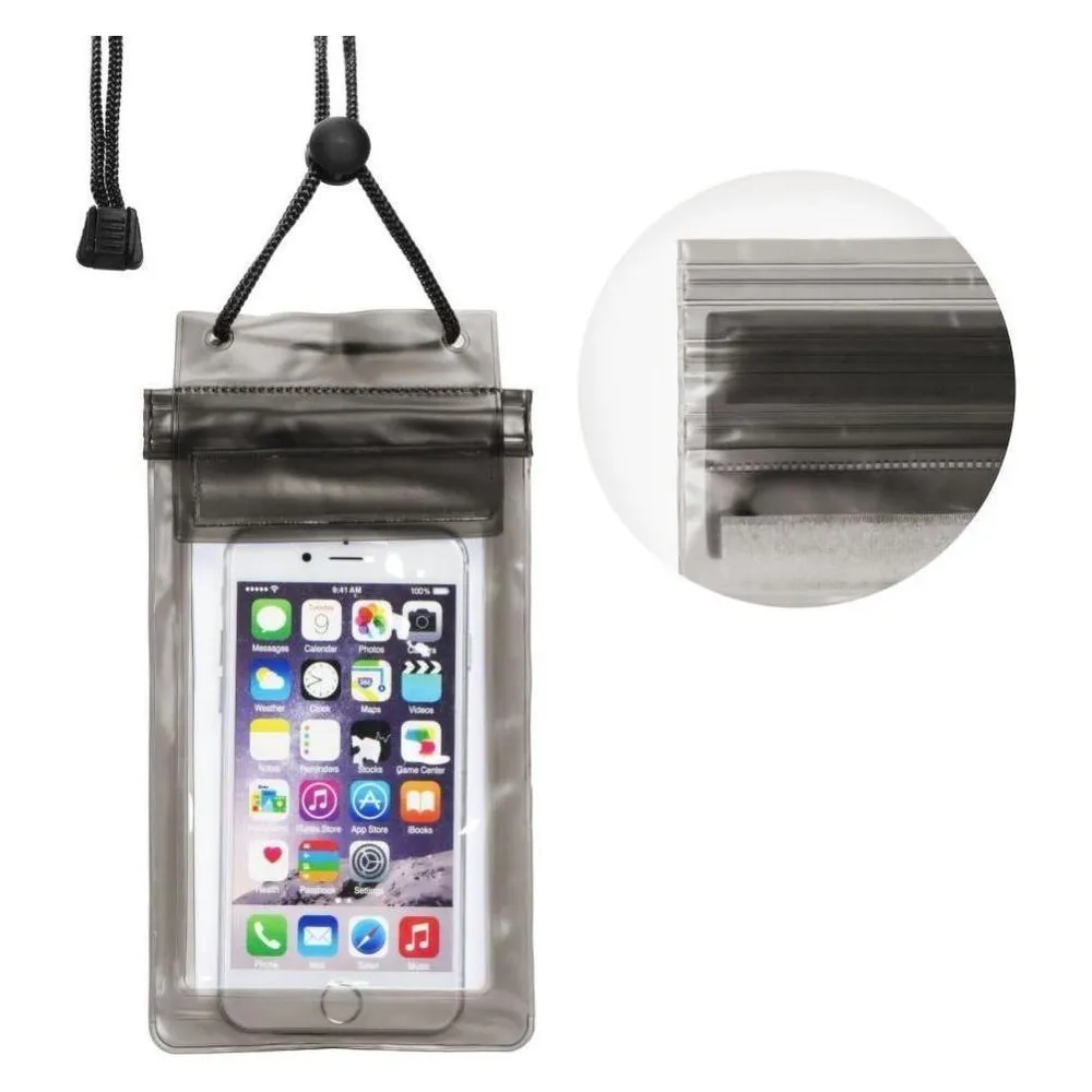 Partner Telecom Laptop Bag OEM Waterproof bag for mobile phone with zipper closing black