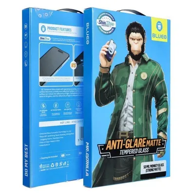 Partner Telecom Other Blueo 5D Mr. Monkey Glass - Apple iPhone 12 Pro Max black (Strong Matte)