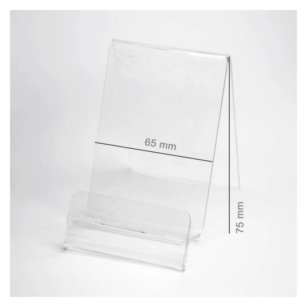 Partner Telecom Other OEM Plexi Vertical Holder / phone stand with Place for Price (Smartphone - 65 mm)
