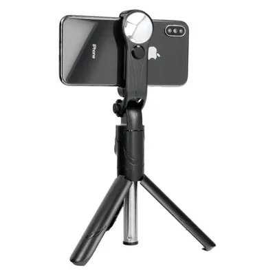 Partner Telecom Stylus OEM Selfie Stick mit drahtloser Fernsteuerung Stativ mit Spiegel SSTR-11 schwarz