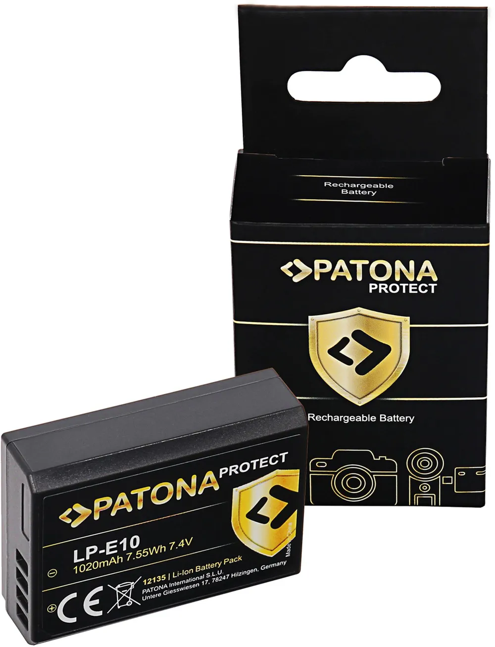 PATONA PROTECT Akku Canon LP-E10