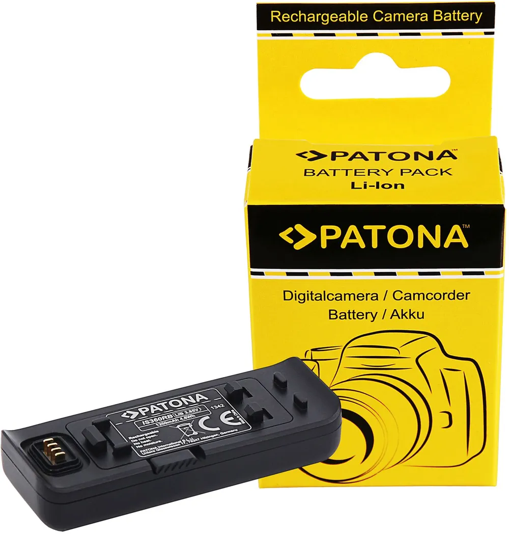 PATONA Akku für Insta360 One R 360 ONE RS IS360RB Action Cam