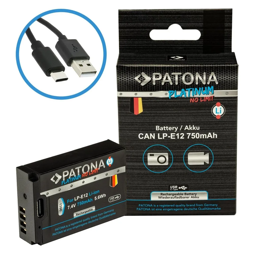 Patona Platinum USB-C Canon LP-E12