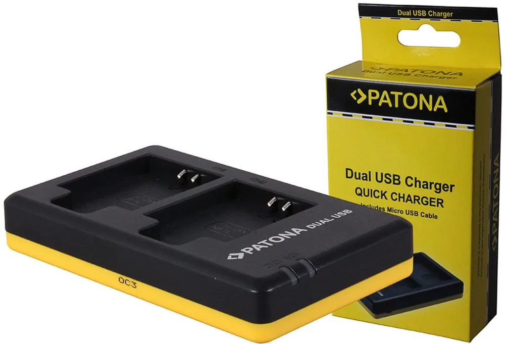 PATONA Dual Schnell-Ladegerät für Canon NB11L