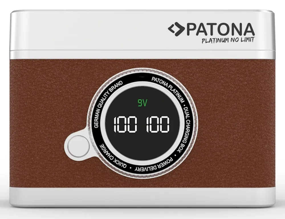 Patona Platinum Dual Ladebox USB-C für Fuji NP-W126