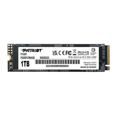 Disco Duro Patriot Viper P320 512GB M.2 NVMe 3000MB/s PCIe Gen3 x4
