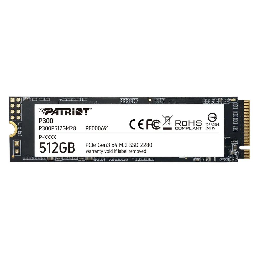 Festplatte Patriot P300 512GB M.2 NVMe PCIe 1700MB/s Hohe Leistung