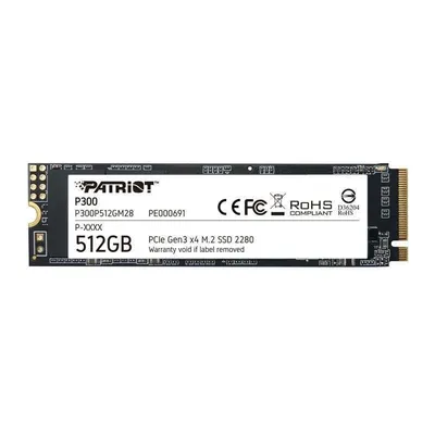 Festplatte Patriot P300 512GB M.2 NVMe PCIe 1700MB/s Hohe Leistung