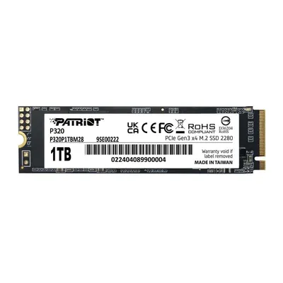 Disco Duro Patriot P320 1TB M.2 SSD PCIe 3.0 NVMe 3000MB/s