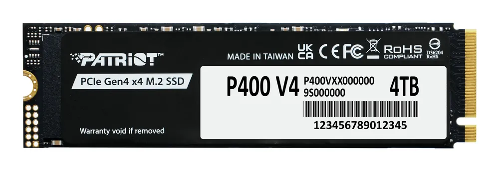 PATRIOT P400 V4 | p400vp4tbm28h | SSD - 4 TB