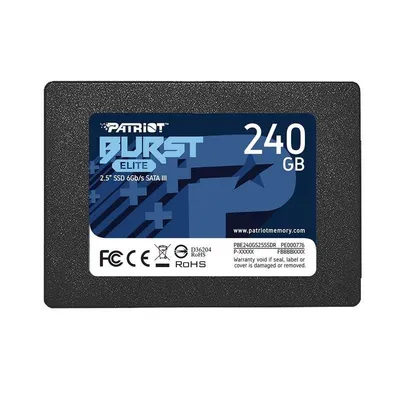 Disco Duro Patriot Burst Elite 240GB SSD 2.5" 450MB/s SATA III
