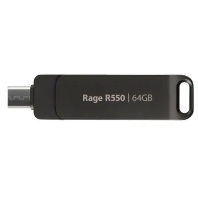 USB-Stick Patriot Rage R550 64 GB USB-A und USB-C 3.2 Gen 1 100 MB/s