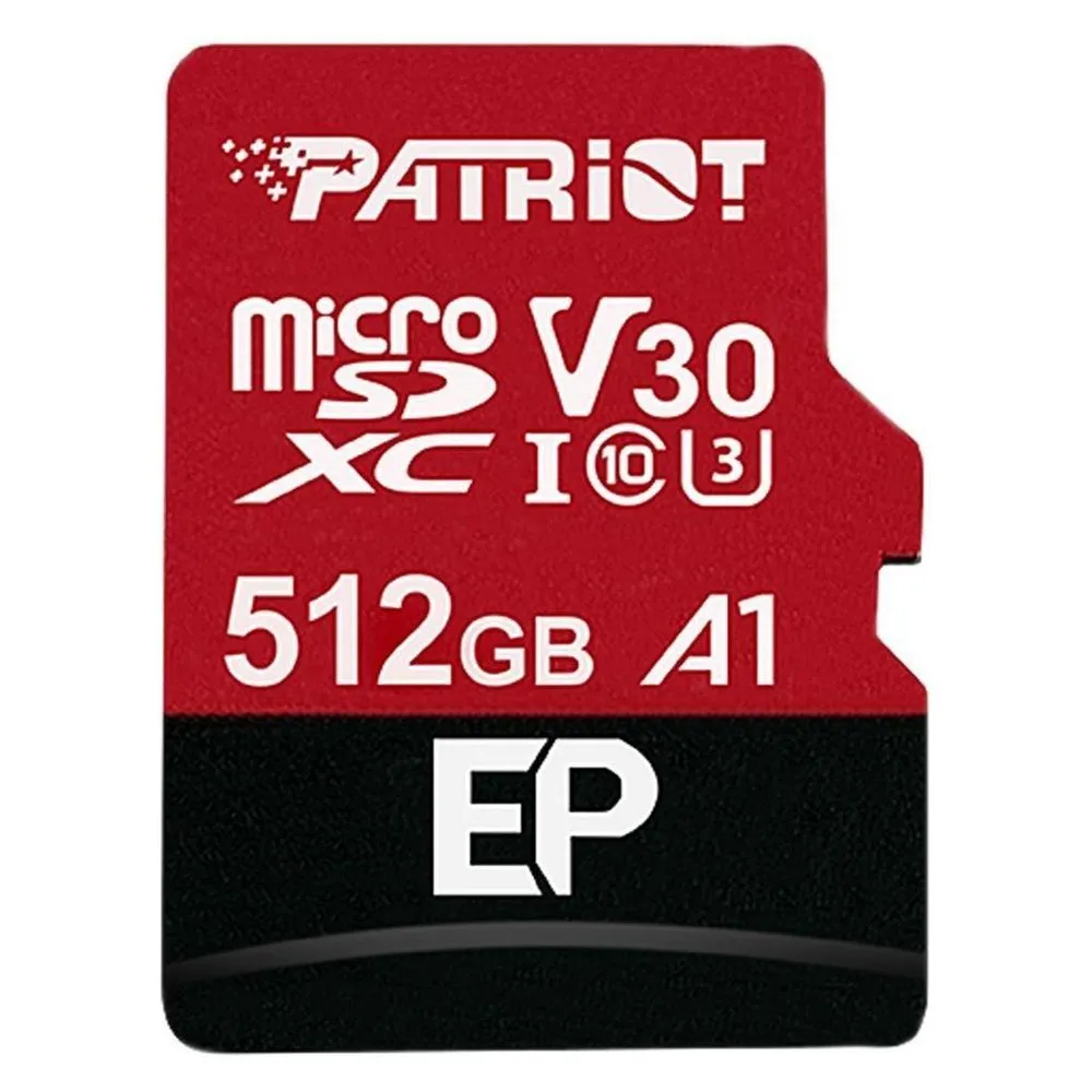 Speicherkarte Patriot EP V30 A1 512 GB MicroSDXC U3 V30 A1 SD-Adapter