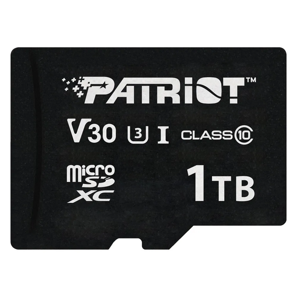 microSDXC Patriot VX Series 1TB UHS-I U3 V30 90MB/s Schwarz