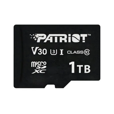 microSDXC Patriot VX Series 1TB UHS-I U3 V30 90MB/s Schwarz