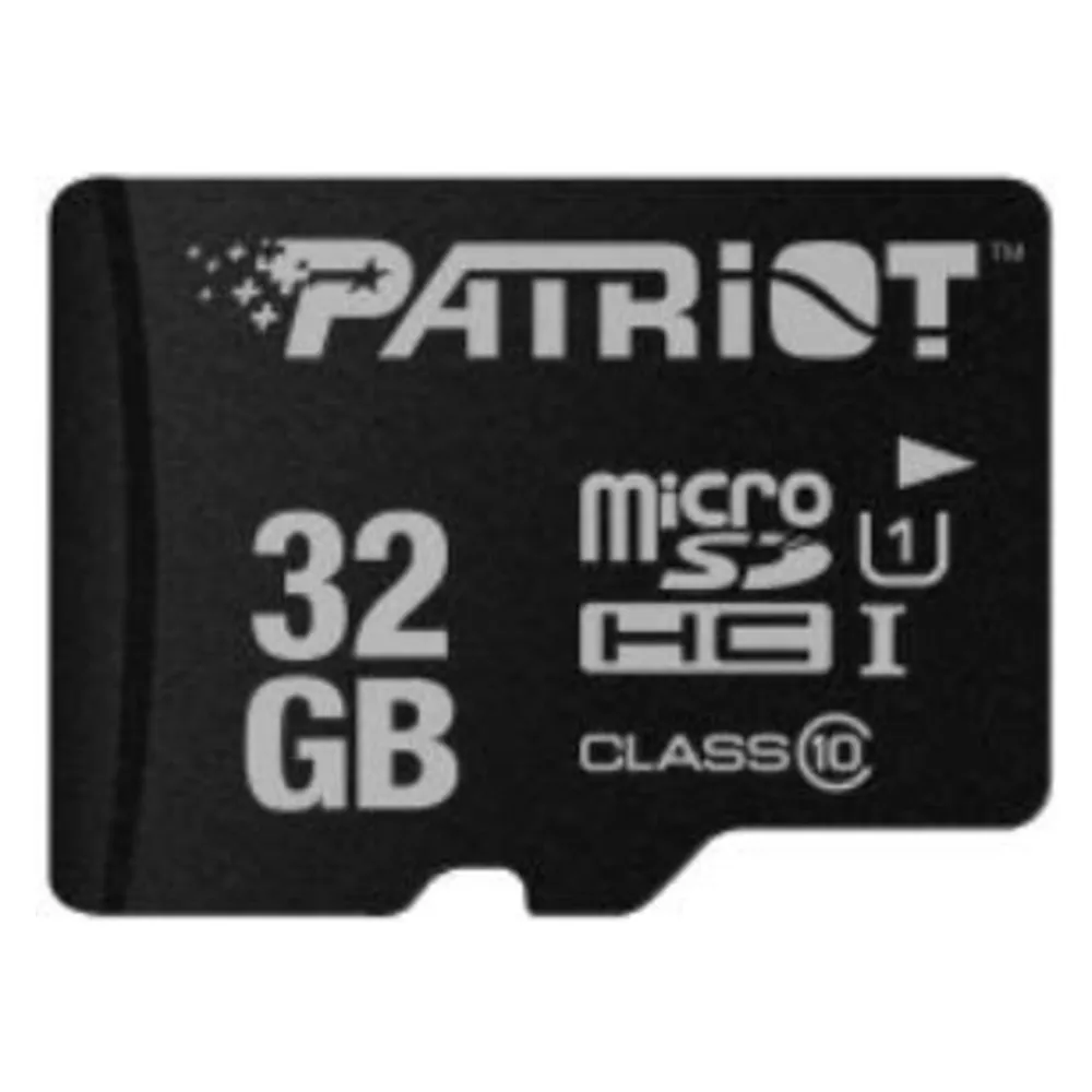 MicroSDHC Patriot PSF32GMDC10 32GB UHS-I 80MB/s Class 10 V10 Schwarz