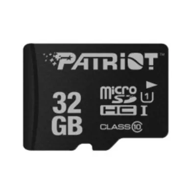 MicroSDHC Patriot PSF32GMDC10 32GB UHS-I 80MB/s Class 10 V10 Schwarz