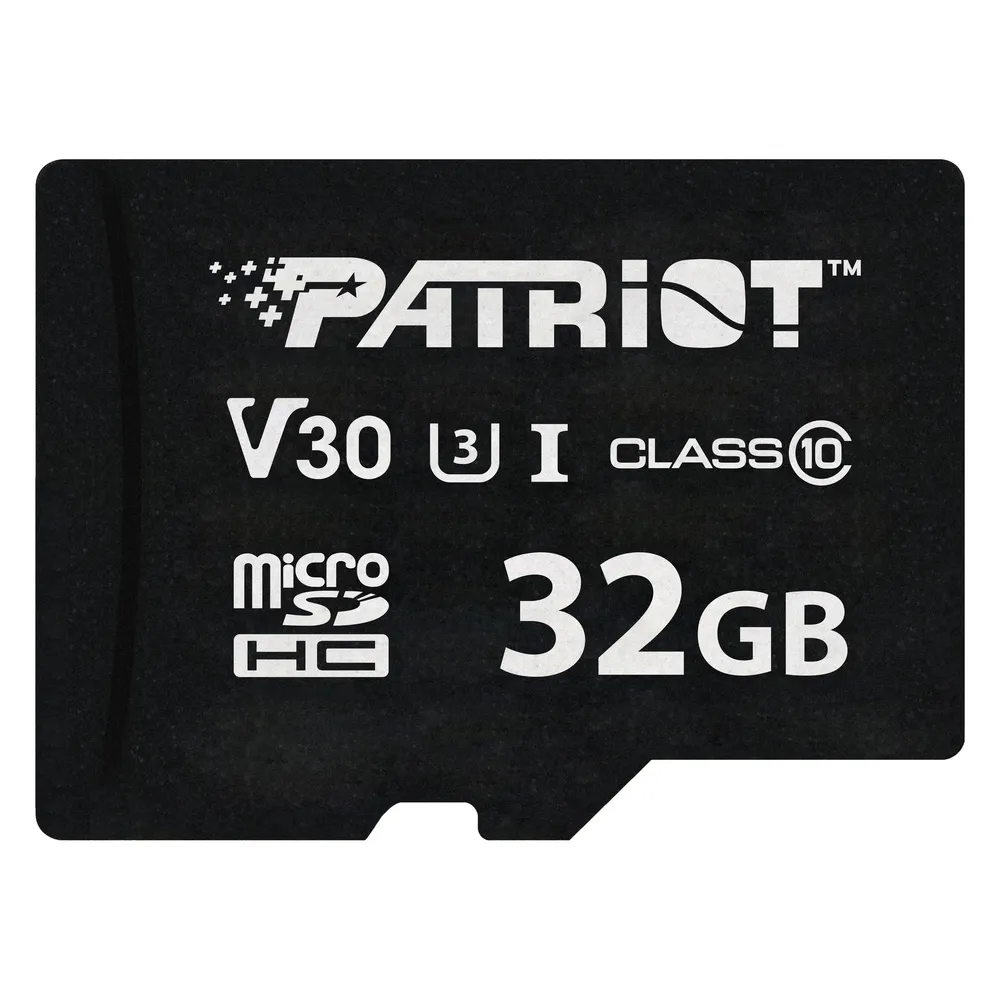 microSDXC Patriot VX Series 32GB UHS-I U3 V30 90MB/s Schwarz
