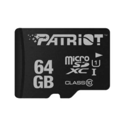 microSDXC Patriot PSF64GMDC10 64GB UHS-I Class 10 80MB/s Schwarz