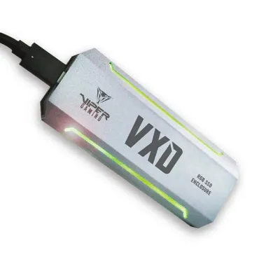 SSD Gehäuse Patriot Memory VXD M.2 Aluminium Silber USB-C Hot-Swap