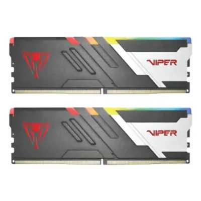 Memoria RAM Patriot Viper Venom 32GB 2x16GB DDR5 6000MHz CL36 RGB Intel XMP Schwarz Weiss