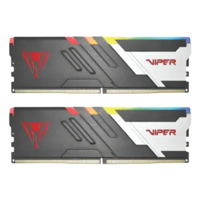 Memoria RAM Patriot Viper Venom PVVR532G600C36K 32GB 2x16GB DDR5 6000MHz CL36 Intel XMP RGB Schwarz-Weiß