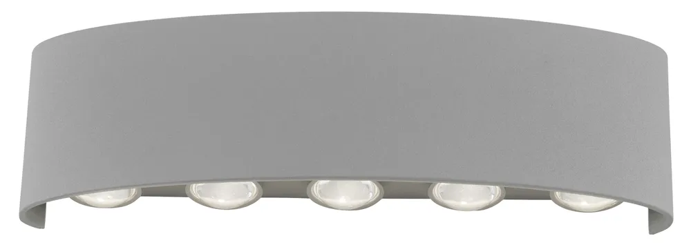 PAUL NEUHAUS LED-Wandleuchte 9489-21 silber, 8 W, 1200 lm, 3000 K, IP54