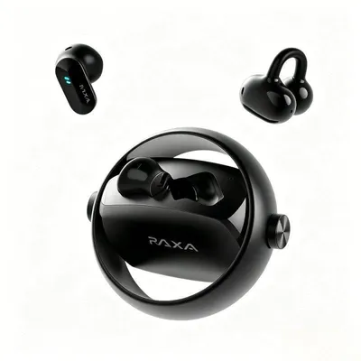 Kopfhörer Paxa CTBuds kabellos Bluetooth 2-in-1 Clip/In-Ear IPX5 Schwarz