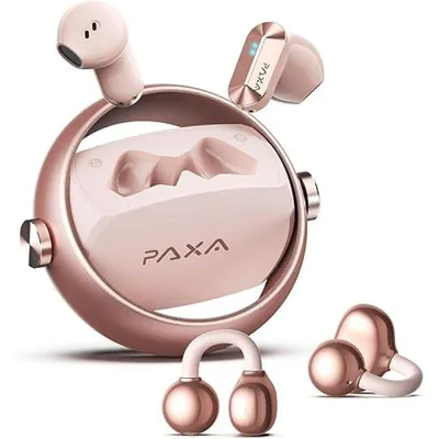 Kopfhörer Paxa CTBuds 2-in-1 kabellos Bluetooth offenes Design und Clip Roségold