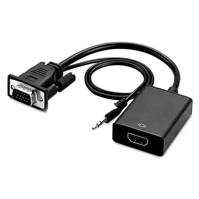 PcCom Essential VGA-auf-HDMI-Adapter mit Sound