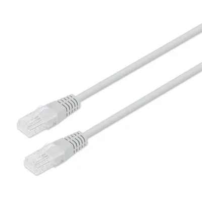 PcCom Essential Netzwerkkabel RJ45 Cat6 UTP CU AWG24 bis zu 1000Mbps 30cm grau