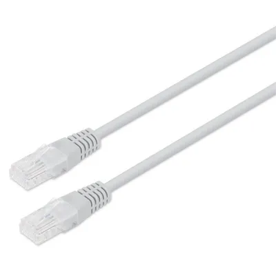 PcCom Essential Netzwerkkabel RJ45 Cat6 UTP CU AWG24 bis zu 1000Mbps 3m grau