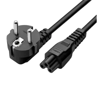 Netzkabel Schuko CEE7 auf C5 Kleeblatt 1,8 m PVC 2,5A 250V schwarz