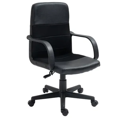 PcCom Essential Smart Schreibtischstuhl, Schwarz