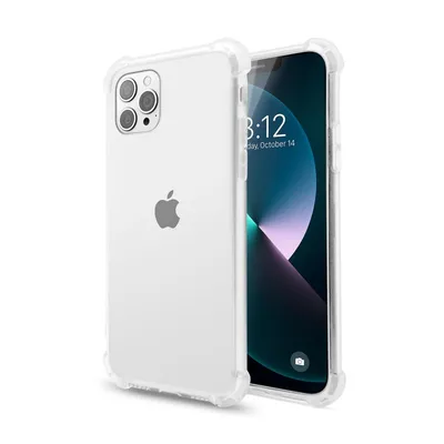 PcCom Essential Transparente Antishock-Hülle für iPhone 13 Pro Max
