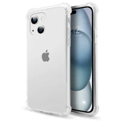 PcCom Essential Transparente Antishock-Hülle für iPhone 15 Plus