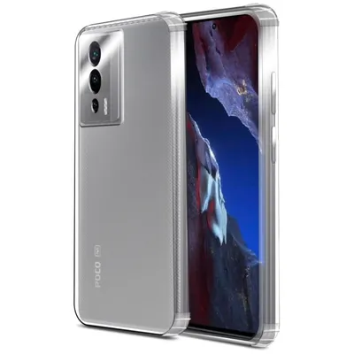 PcCom Essential Transparente Antishock-Hülle für POCO F5 Pro 5G