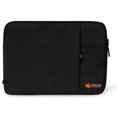 PcCom Essential Laptop-Hülle mit Tasche für 14-Zoll-Laptops, Schwarz