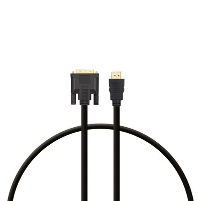 PcCom Essential HDMI 2.0 auf DVI-Adapterkabel, 1,8 m, Schwarz