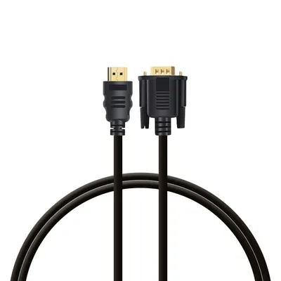 PcCom Essential HDMI-zu-VGA-Kabel 1,8 m Schwarz